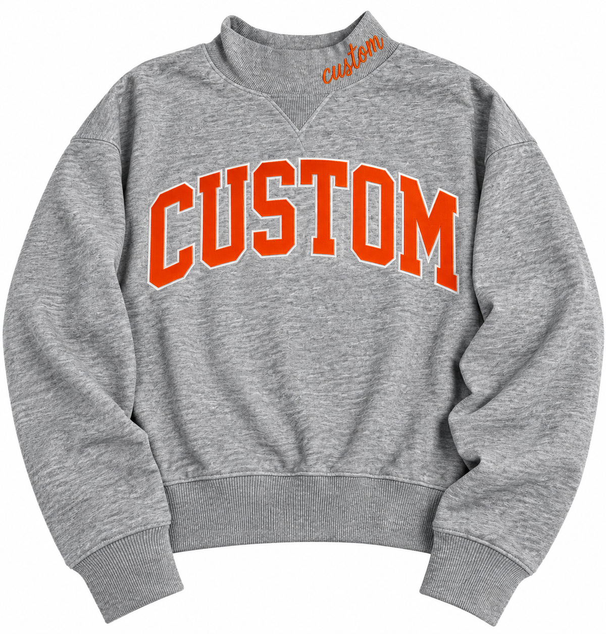 Custom ADULT Mock Neck Sweatshirt