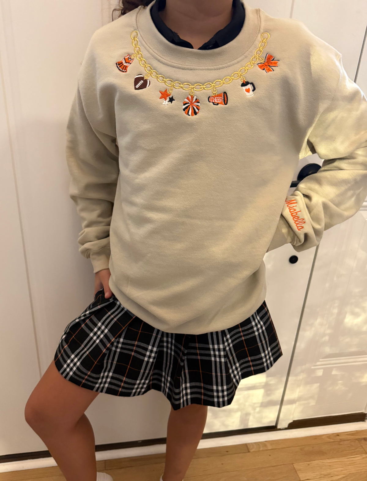Custom Sport Chain Embroidered Sweatshirt