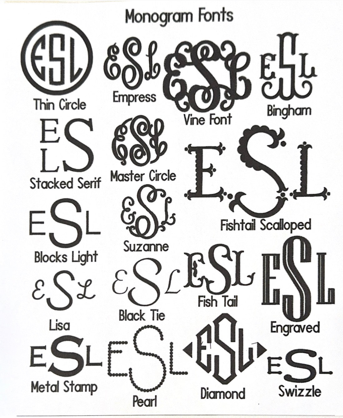 Embroidered Monogram or Name on Your Item - Drop off Service