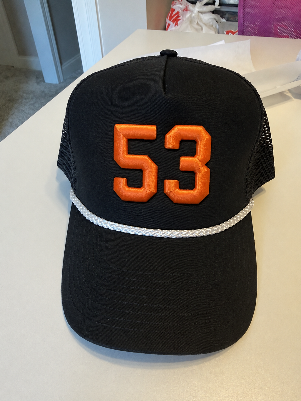 3D Embroidered Customizable Rope Trucker Cap
