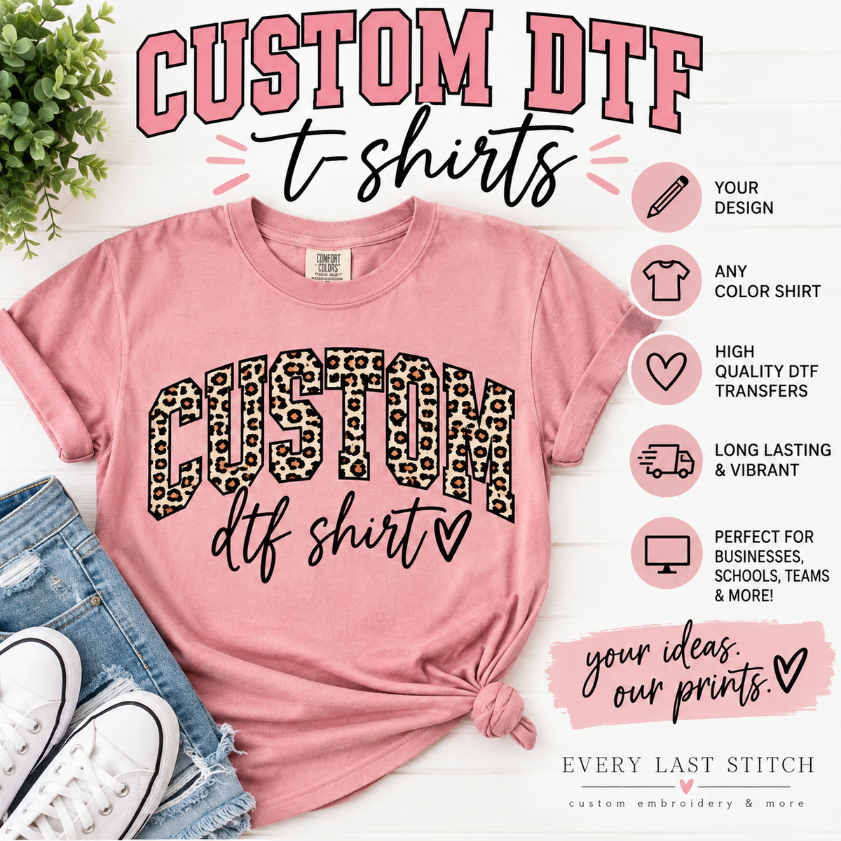 Custom DTF T-Shirt | Your Design, Your Style