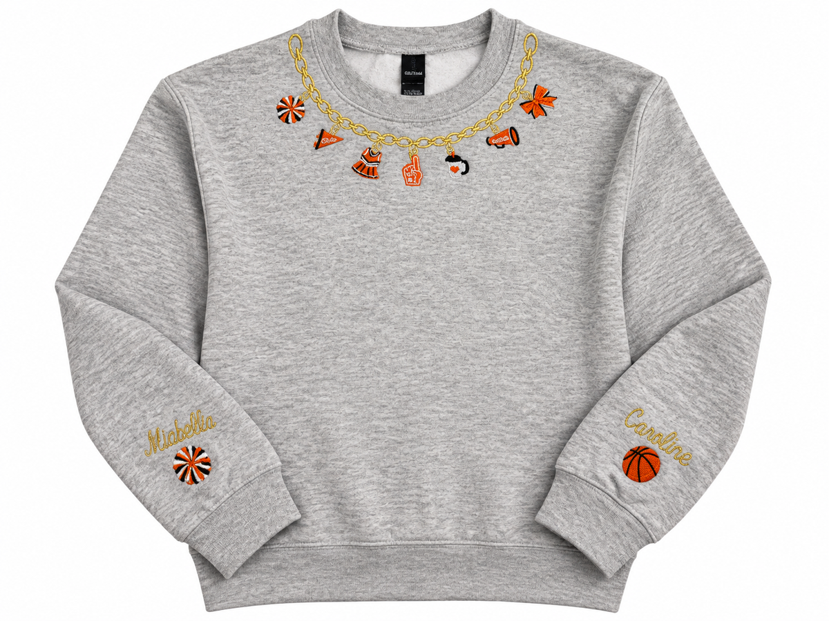 Custom Sport Chain Embroidered Sweatshirt