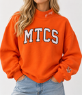 Orange MTCS Mock Neck Sweatshirt