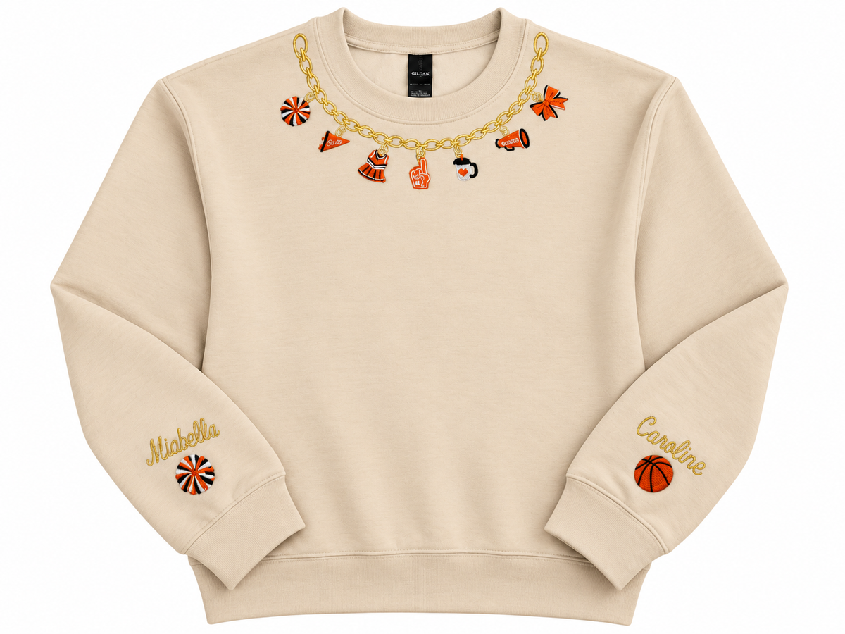 Custom Sport Chain Embroidered Sweatshirt