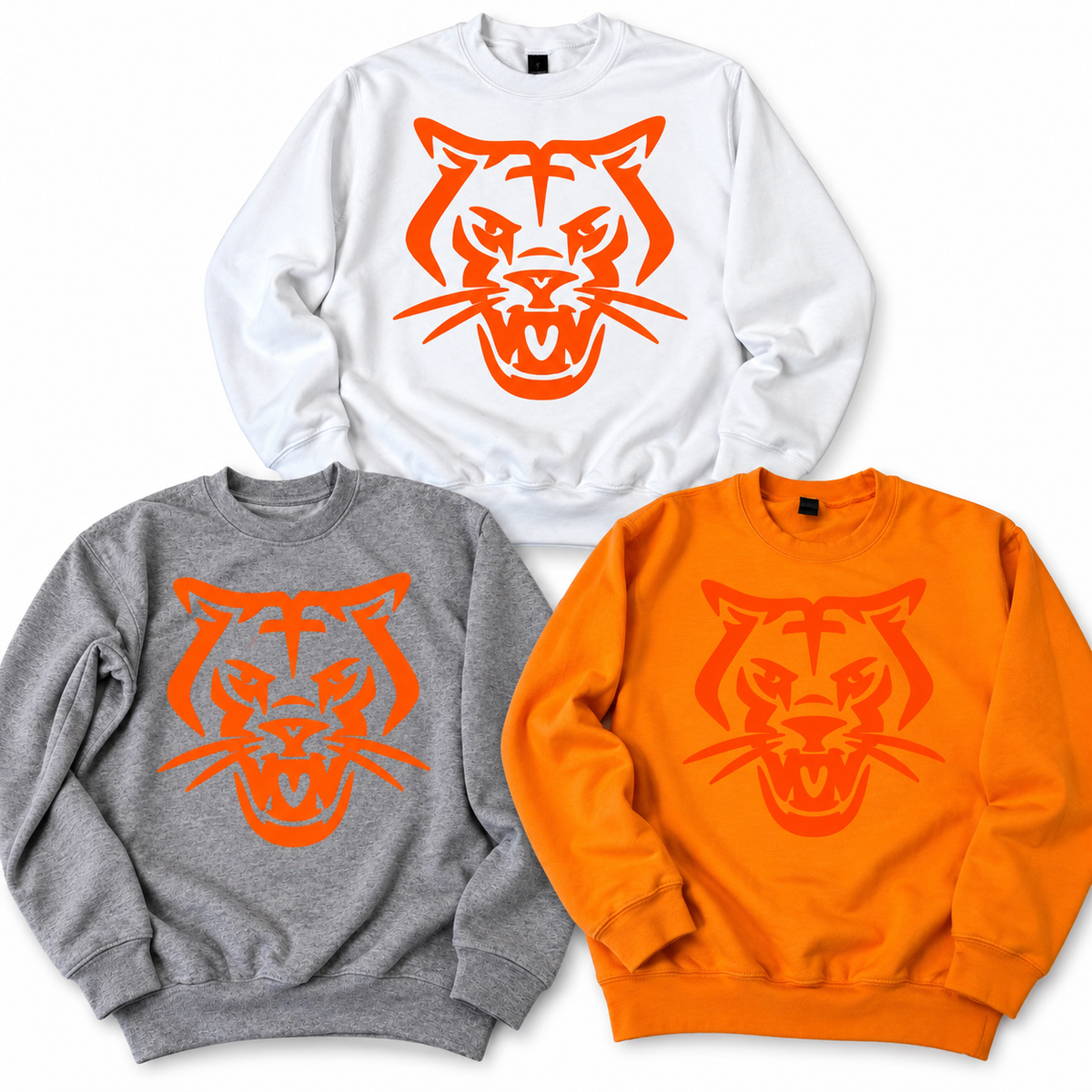 Puff Cougar Head Sweatshirt