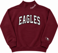 Embroidered Eagleville Mock Neck Sweatshirt