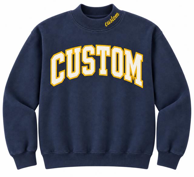 Custom YOUTH Mock Neck Sweatshirt
